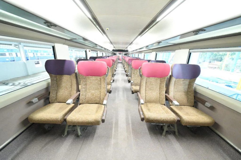 Train 18 interior and seating arrangement