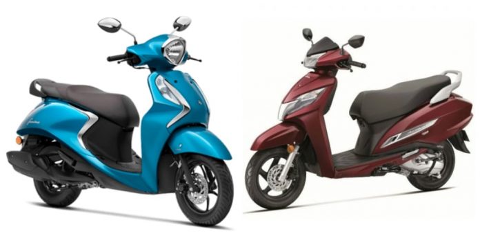 Yamaha Fascino 125 vs Honda Activa 125