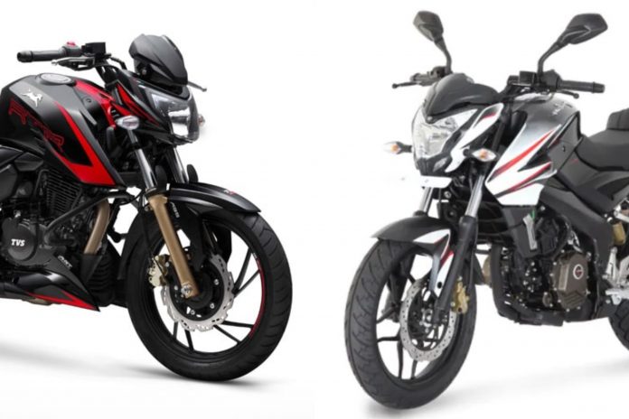 TVS Apache RTR 200 4V vs Bajaj Pulsar NS200